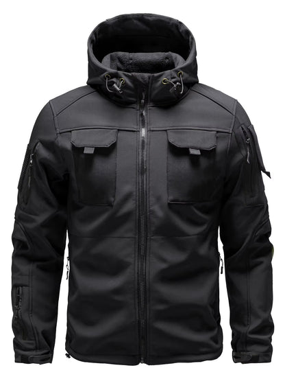 Tactical Mens Outdoor Jacket with Multiple Pockets