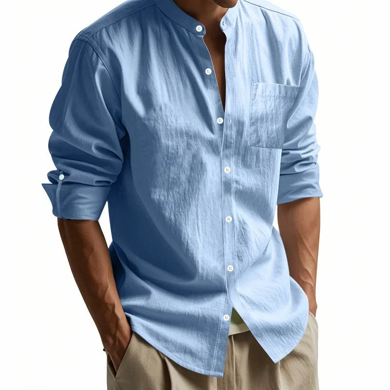 Classic Mens Long Sleeve Cotton Shirt