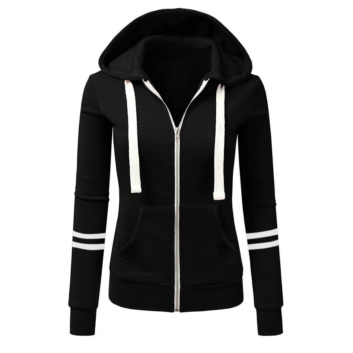 Ladies Warm Zip Up Fleece Jacket
