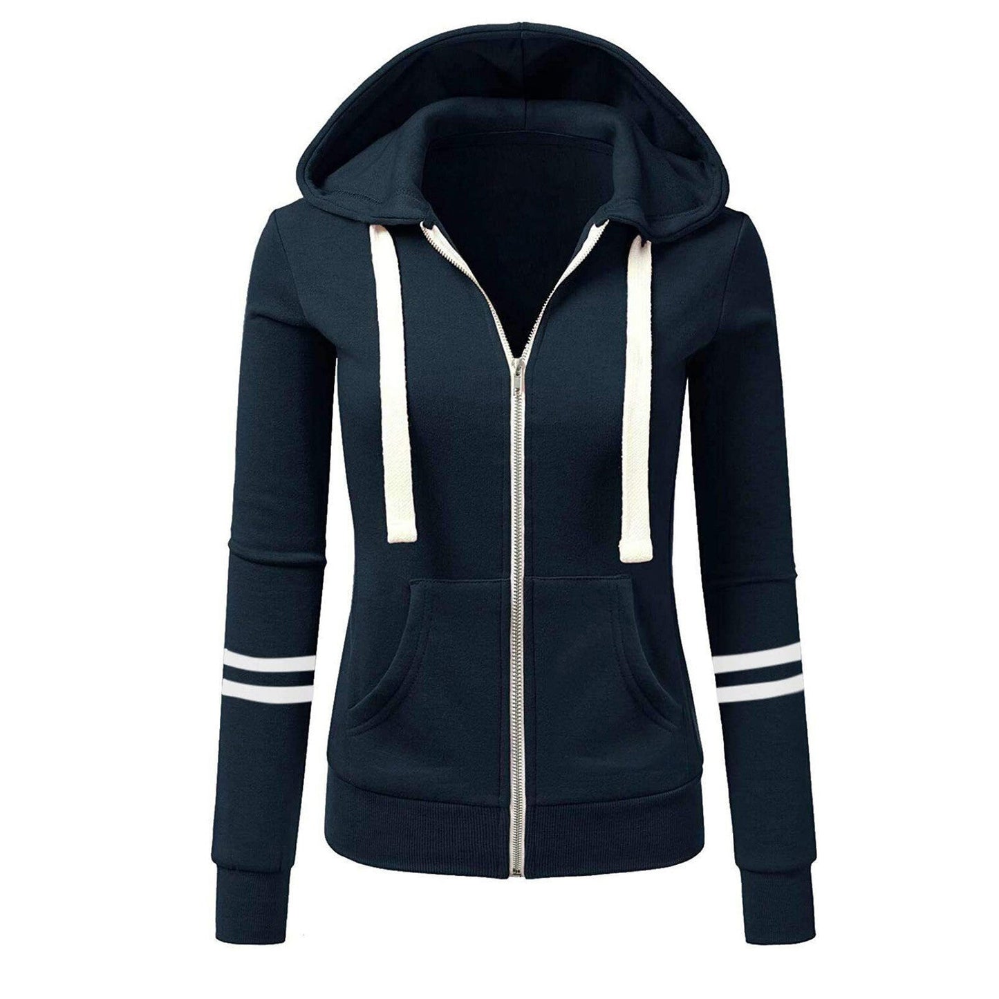 Ladies Warm Zip Up Fleece Jacket