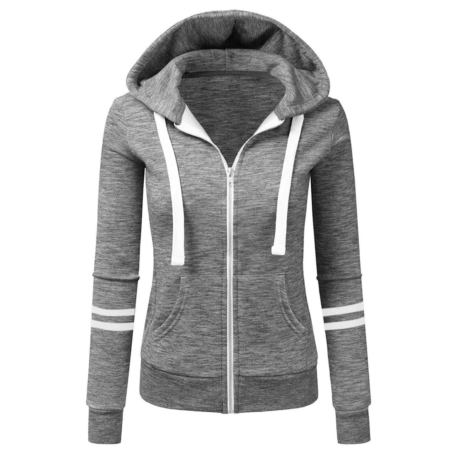 Ladies Warm Zip Up Fleece Jacket