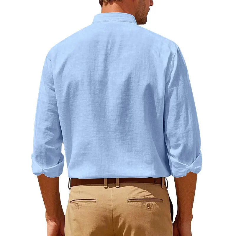 Classic Mens Long Sleeve Cotton Shirt