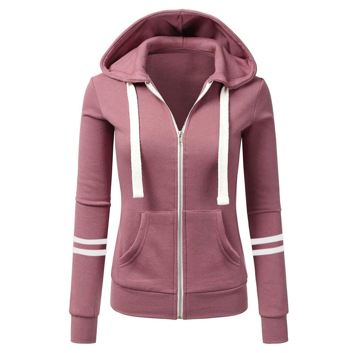 Ladies Warm Zip Up Fleece Jacket - OutfitLondon