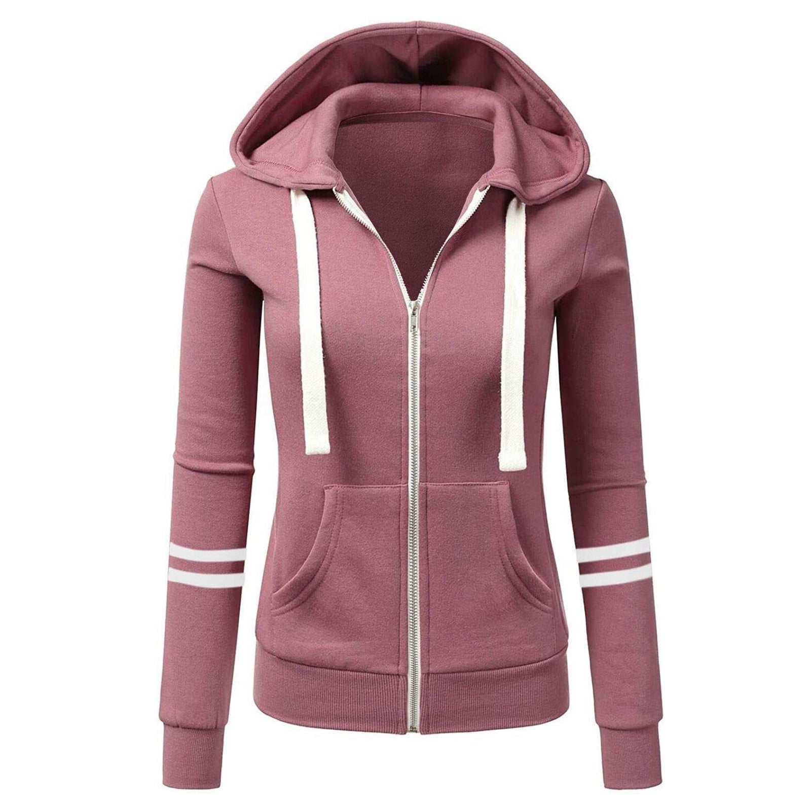 Ladies Warm Zip Up Fleece Jacket - OutfitLondon