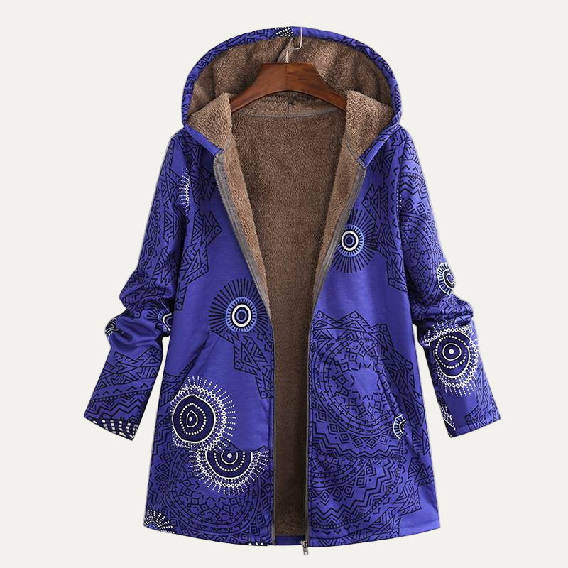 Large Floral Hoodie Sweater for Women