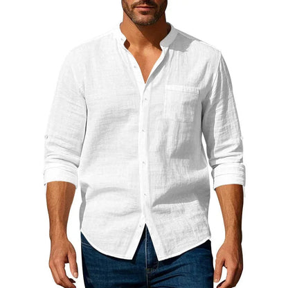 Classic Mens Long Sleeve Cotton Shirt
