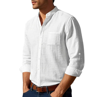 Classic Mens Long Sleeve Cotton Shirt