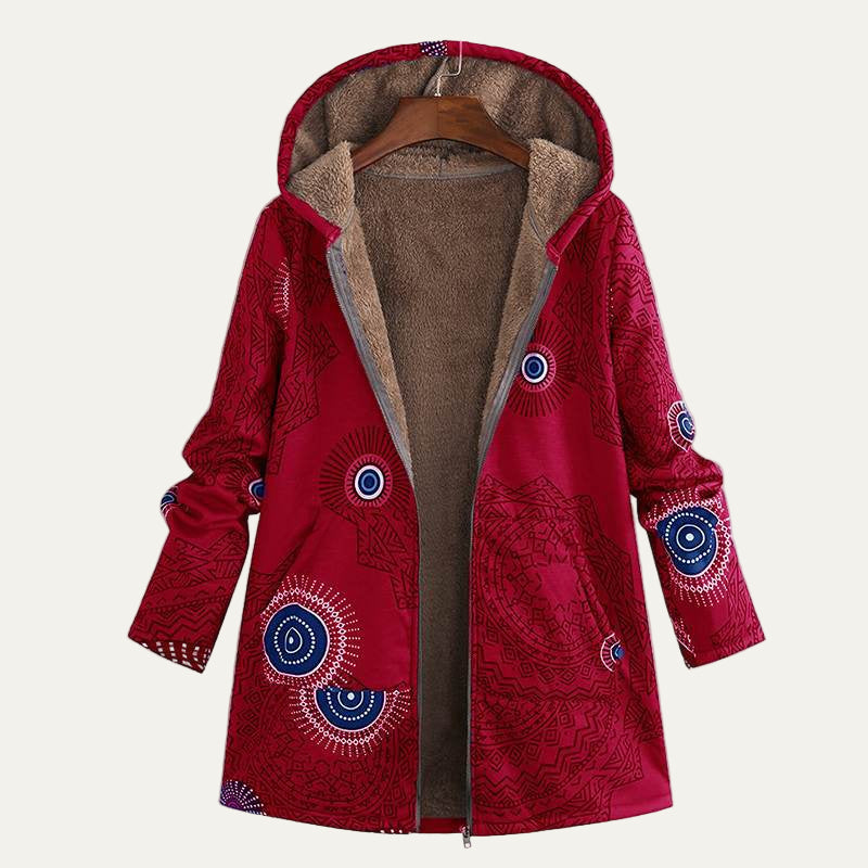 Large Floral Hoodie Sweater for Women