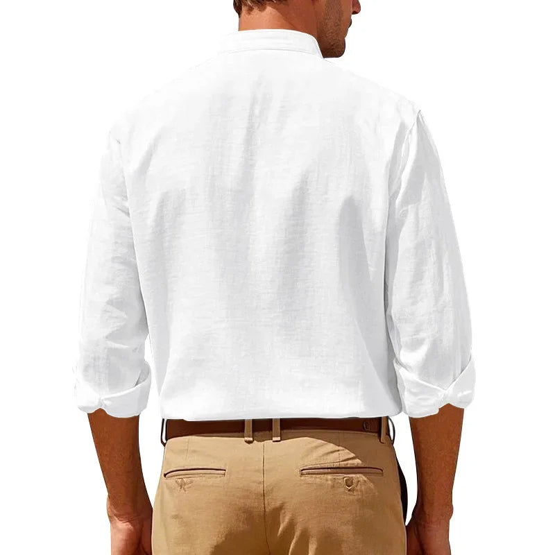 Classic Mens Long Sleeve Cotton Shirt