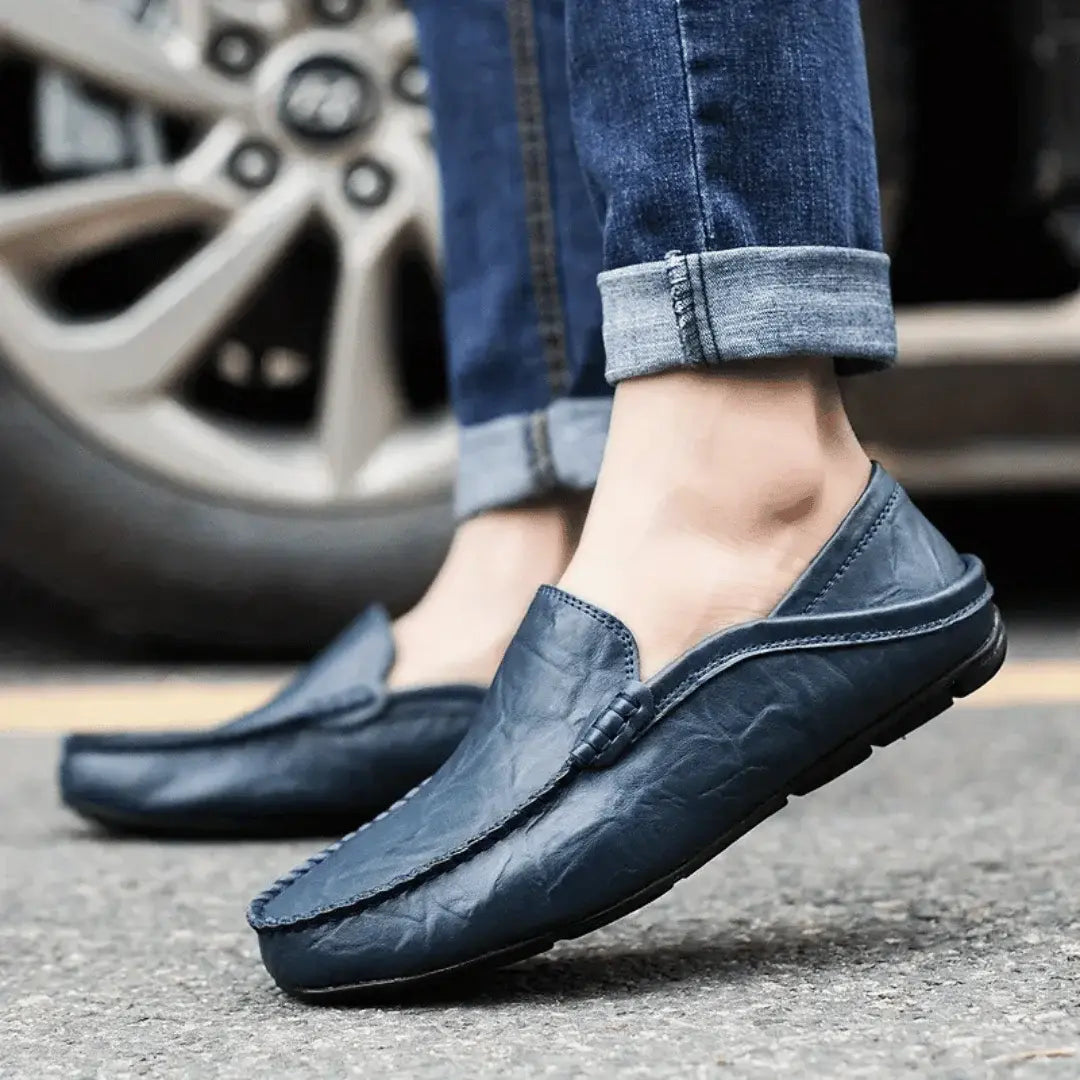 Comfortable Genuine Leather Slip On Shoes