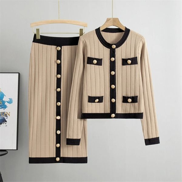 Women's Soft Pastel Knit Co-ord Outfit