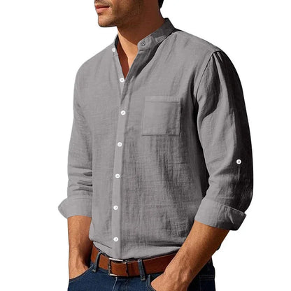 Classic Mens Long Sleeve Cotton Shirt