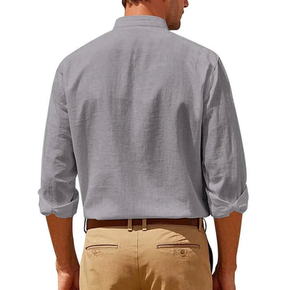 Classic Mens Long Sleeve Cotton Shirt