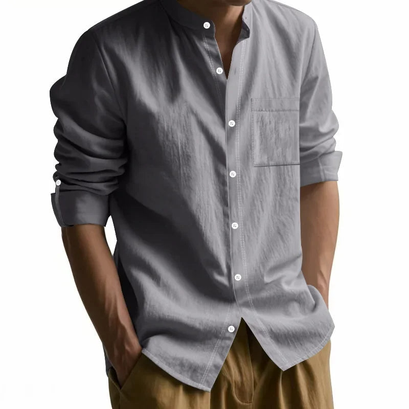 Classic Mens Long Sleeve Cotton Shirt