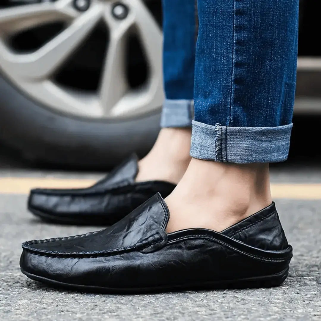 Comfortable Genuine Leather Slip On Shoes