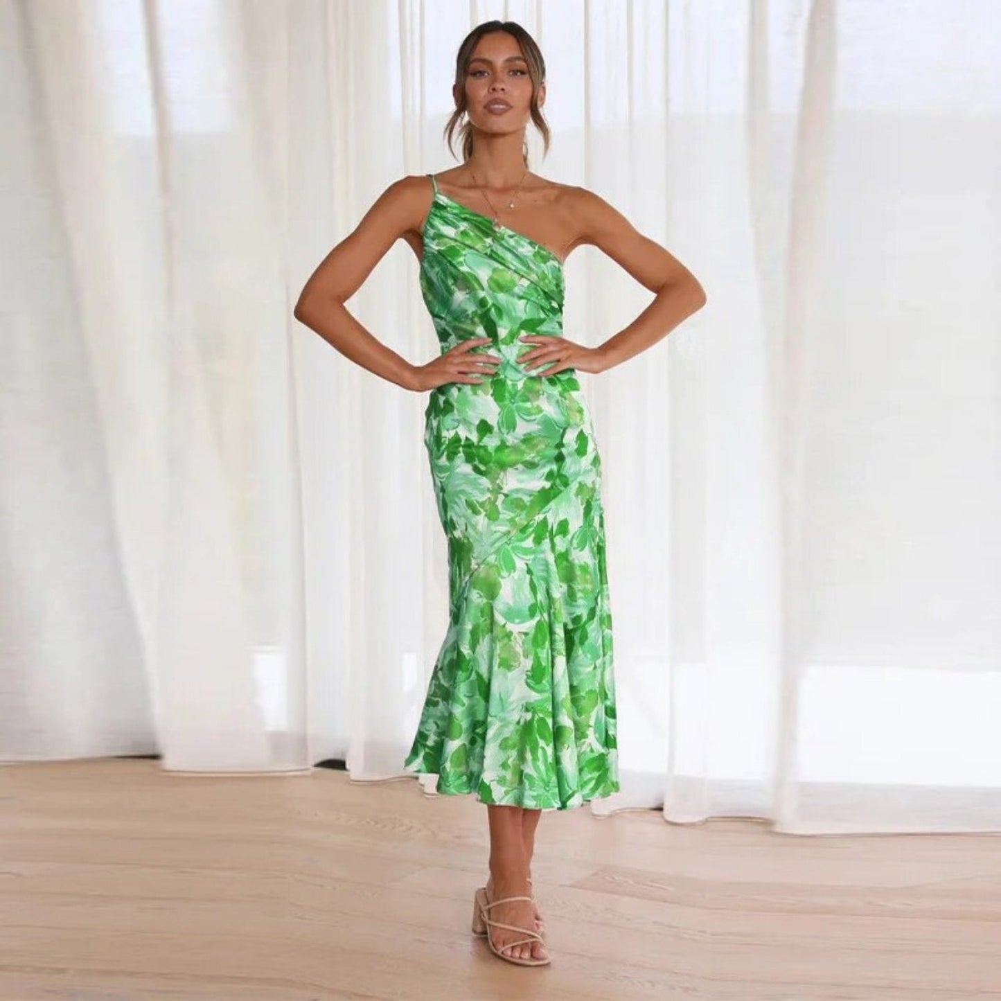 Elegant Ladies Formal Midi Party Dress
