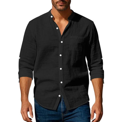 Classic Mens Long Sleeve Cotton Shirt