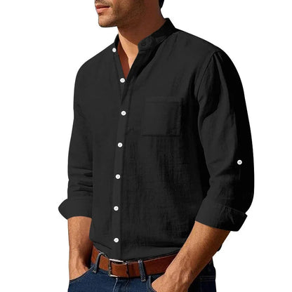 Classic Mens Long Sleeve Cotton Shirt