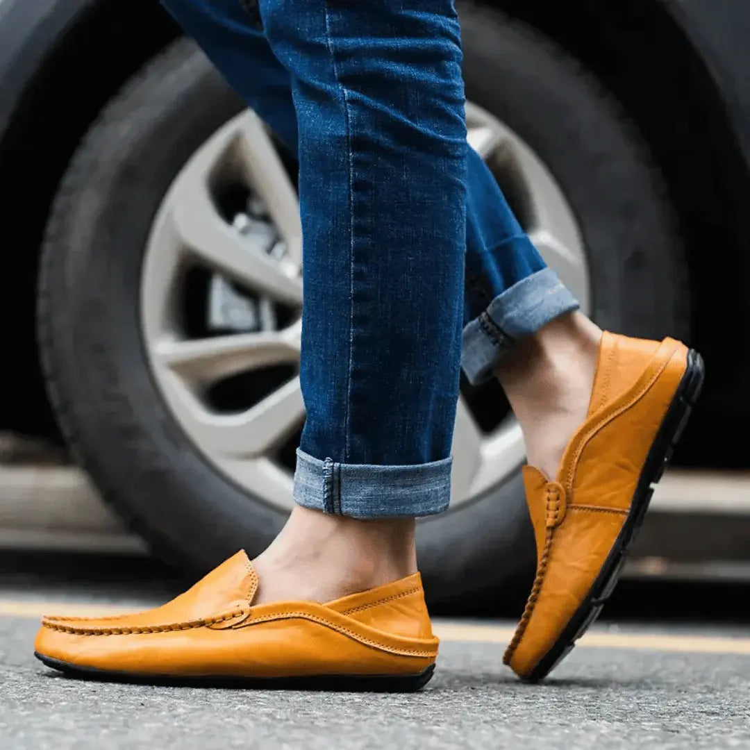 Comfortable Genuine Leather Slip On Shoes
