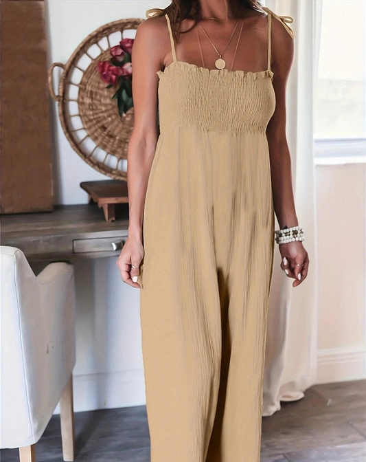 Loose Fit Casual Wide Leg Women's Jumpsuit - OutfitLondon