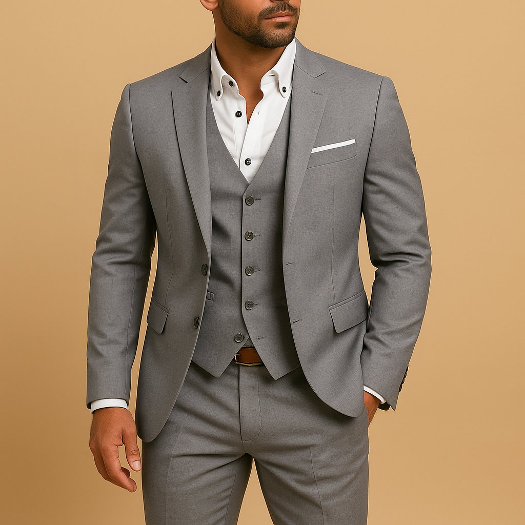 Classic Fit Men's 3 Piece Suit Set - OutfitLondon