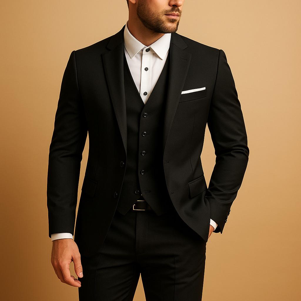 Classic Fit Men's 3 Piece Suit Set