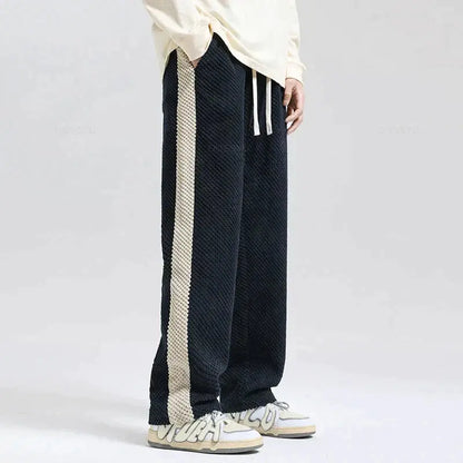 Trendy Textured Corduroy Jogger Pants