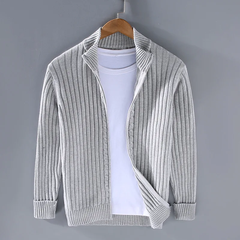 Casual Mens Zip Up Cotton Gilet - OutfitLondon