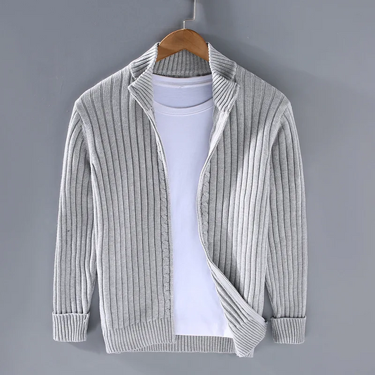 Casual Mens Zip Up Cotton Gilet - OutfitLondon