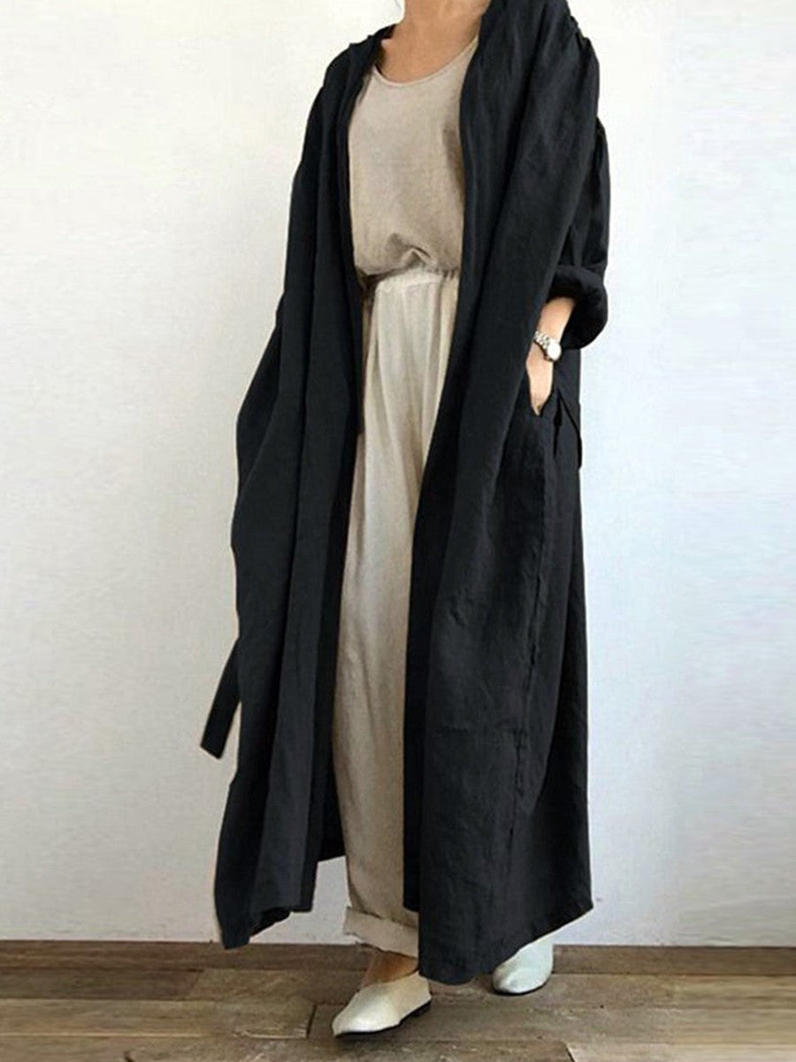 Comfortable Oversized Ladies Long Trench Coat