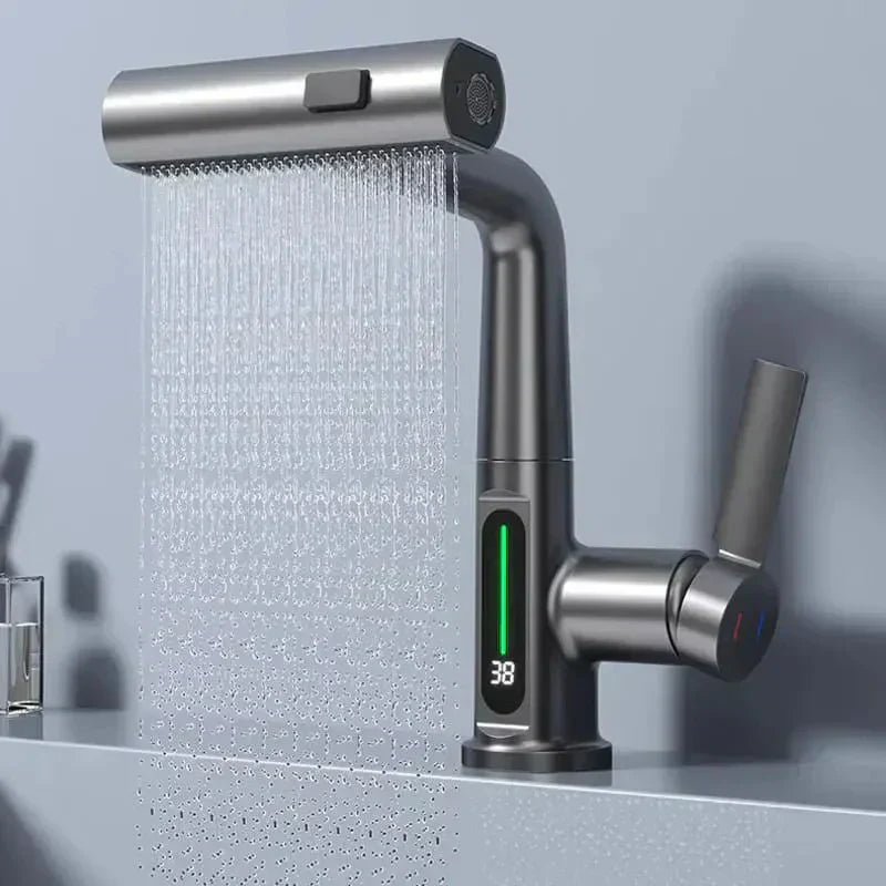Contemporary Cascade Kitchen Sink Faucet - OutfitLondon