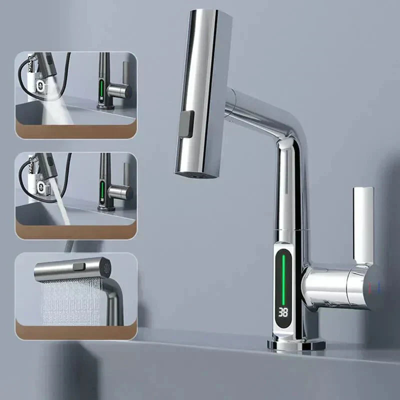 Contemporary Cascade Kitchen Sink Faucet
