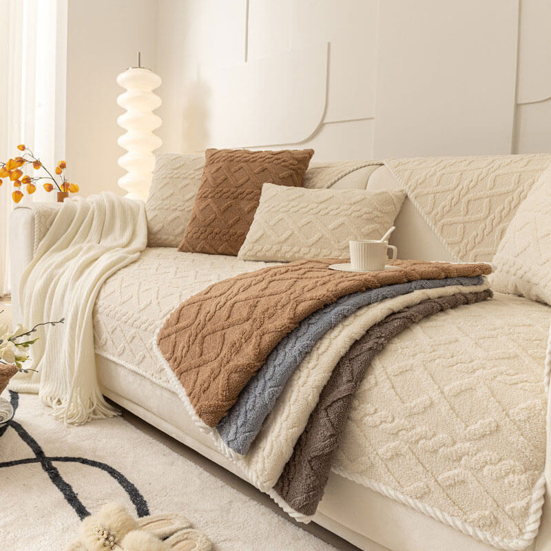Anti-Slip Sectional Couch Cover,  Thicken Sofa Slipcover