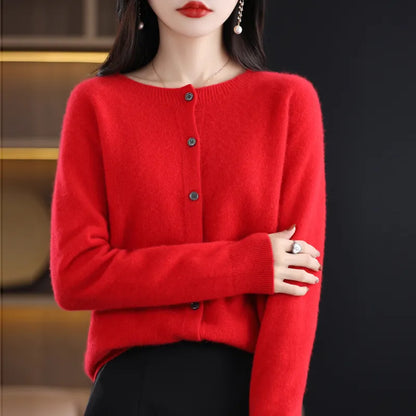 Women's Cozy Open Front Knit Cardigan