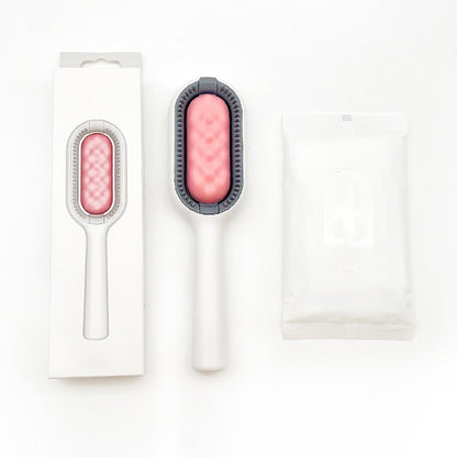 Multifunctional pet cleaning brush