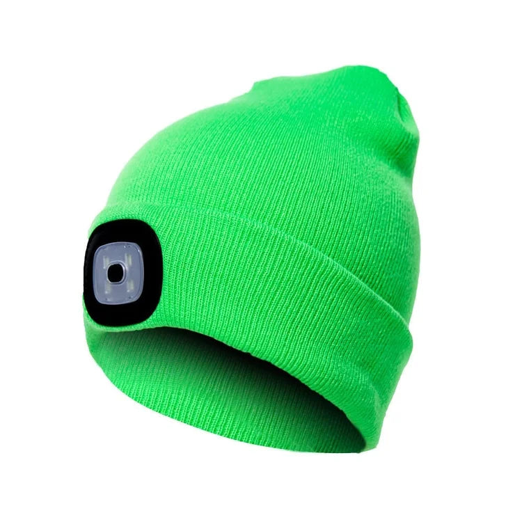 Rechargeable Winter LED Beanie Light