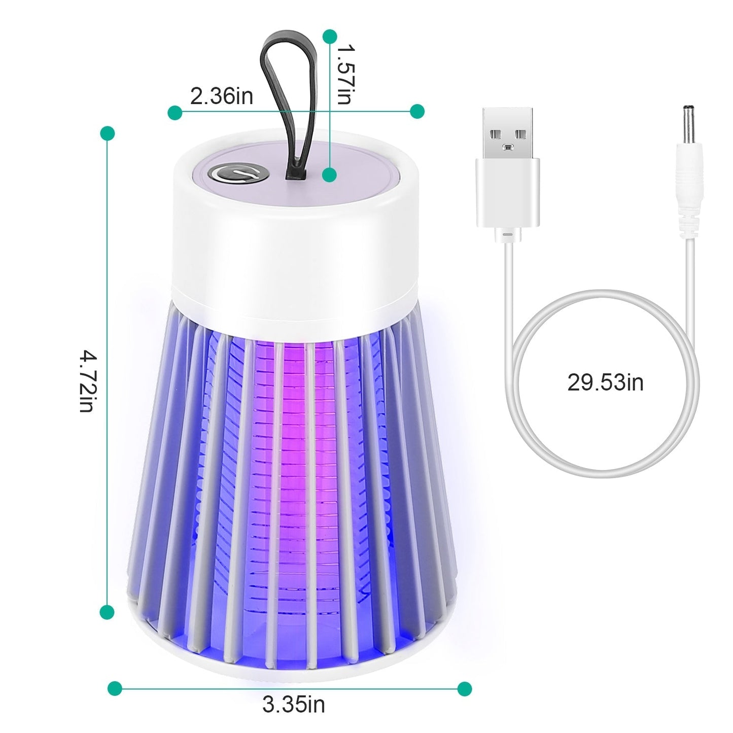 Buzzbgone Zapper Portable Bug Zapper Led Light Mosquito Killer