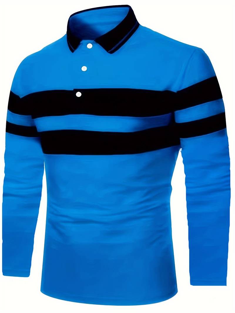 Relaxed Fit Men's Color Block Shirt