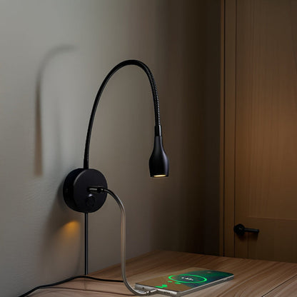 Stylish Flexible Wall Reading Lamp with Dimmable Touch Control