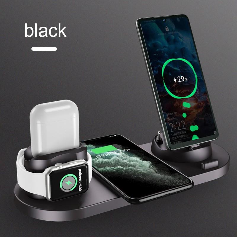 6 In 1 Wireless Charger For IPhone/Android/Type-C