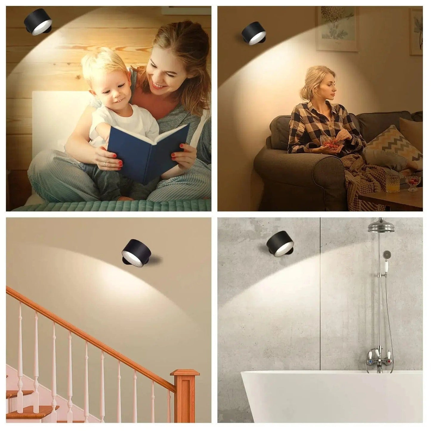 Cordless Wall Lamp - Battery Operated Light - Rechargeable Wall Light - Ambilume