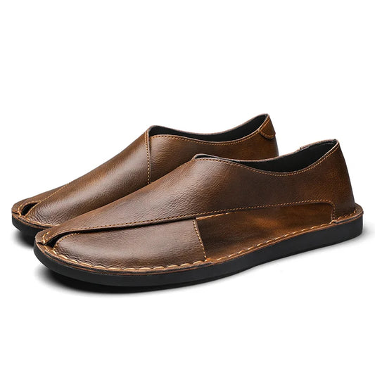 Zealbonn Calfskin Crossover Sandals