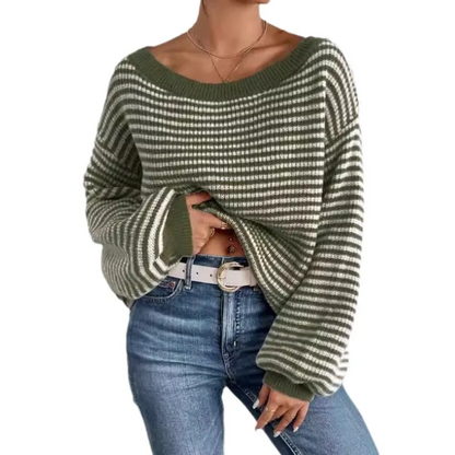 Chic Off The Shoulder Knit Sweater