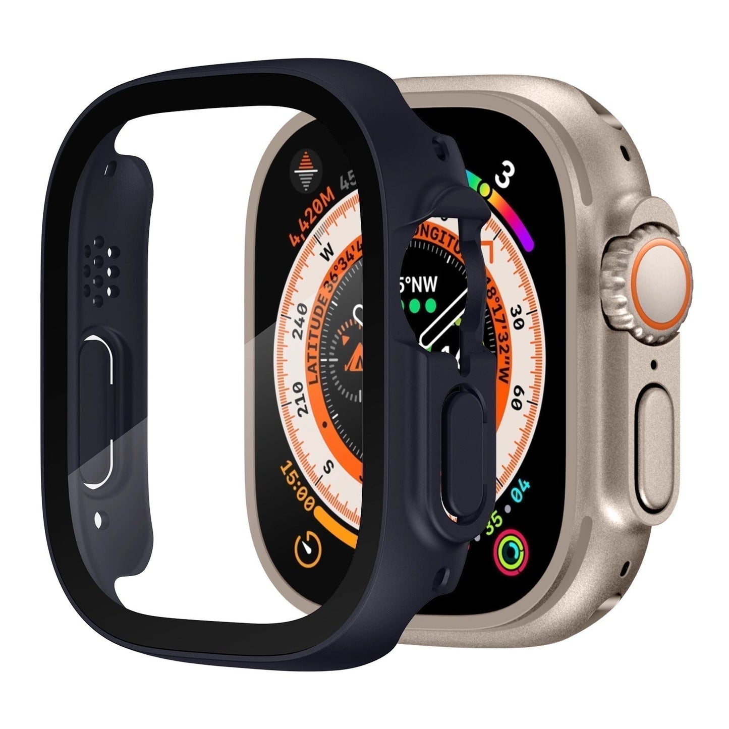 Durable Apple Watch Ultra Cover With Clear Protector