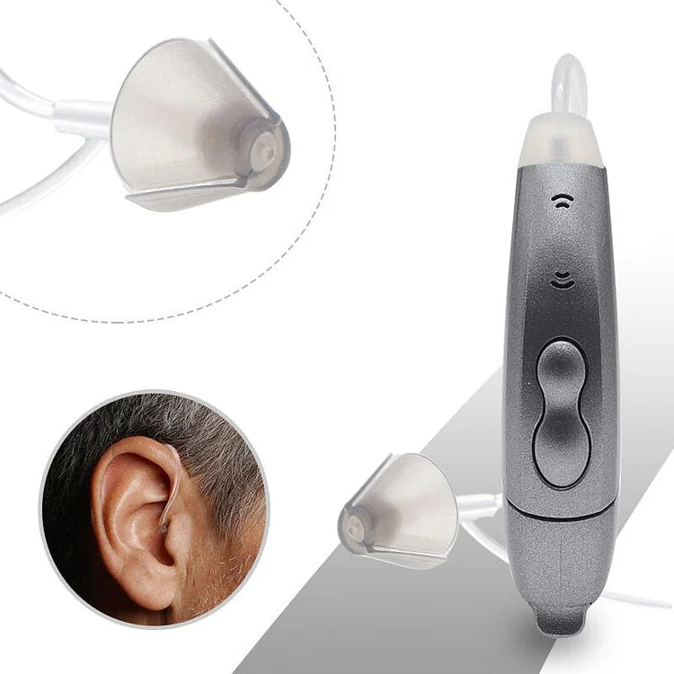 Behind Ear Hearing Aid : Invisible Bluetooth Hearing Aids With App Control