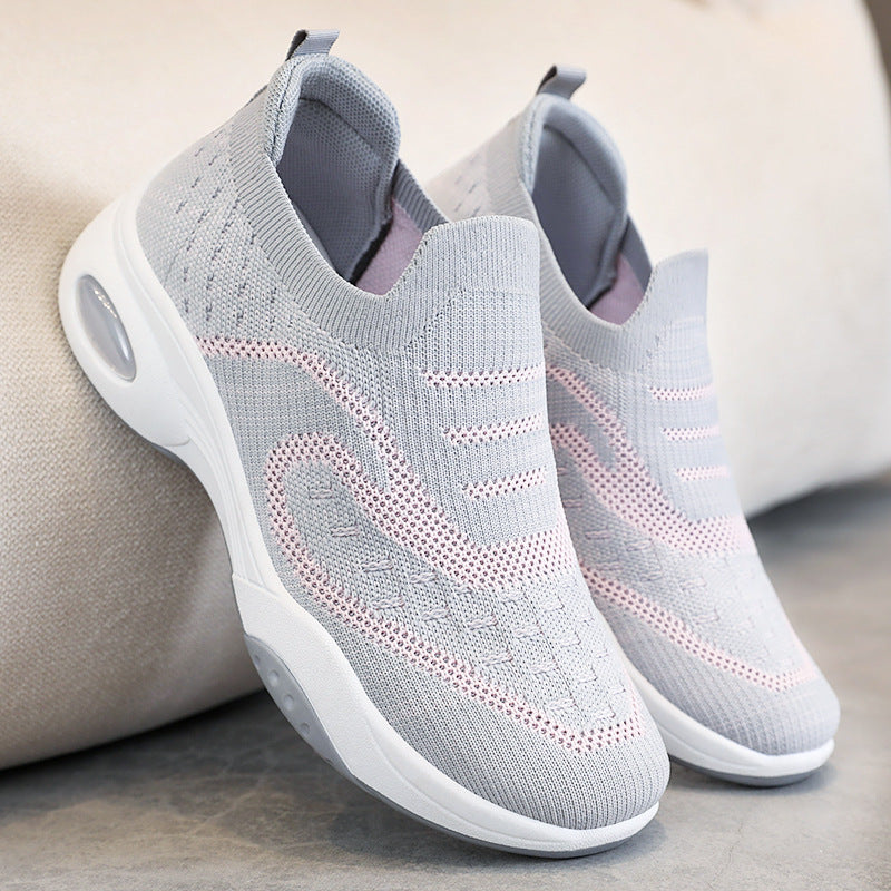 Women's Slip On Athletic Flyknit Shoes