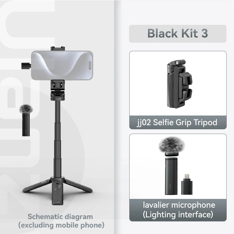 Compact Bluetooth Selfie Stick With 360 Rotation