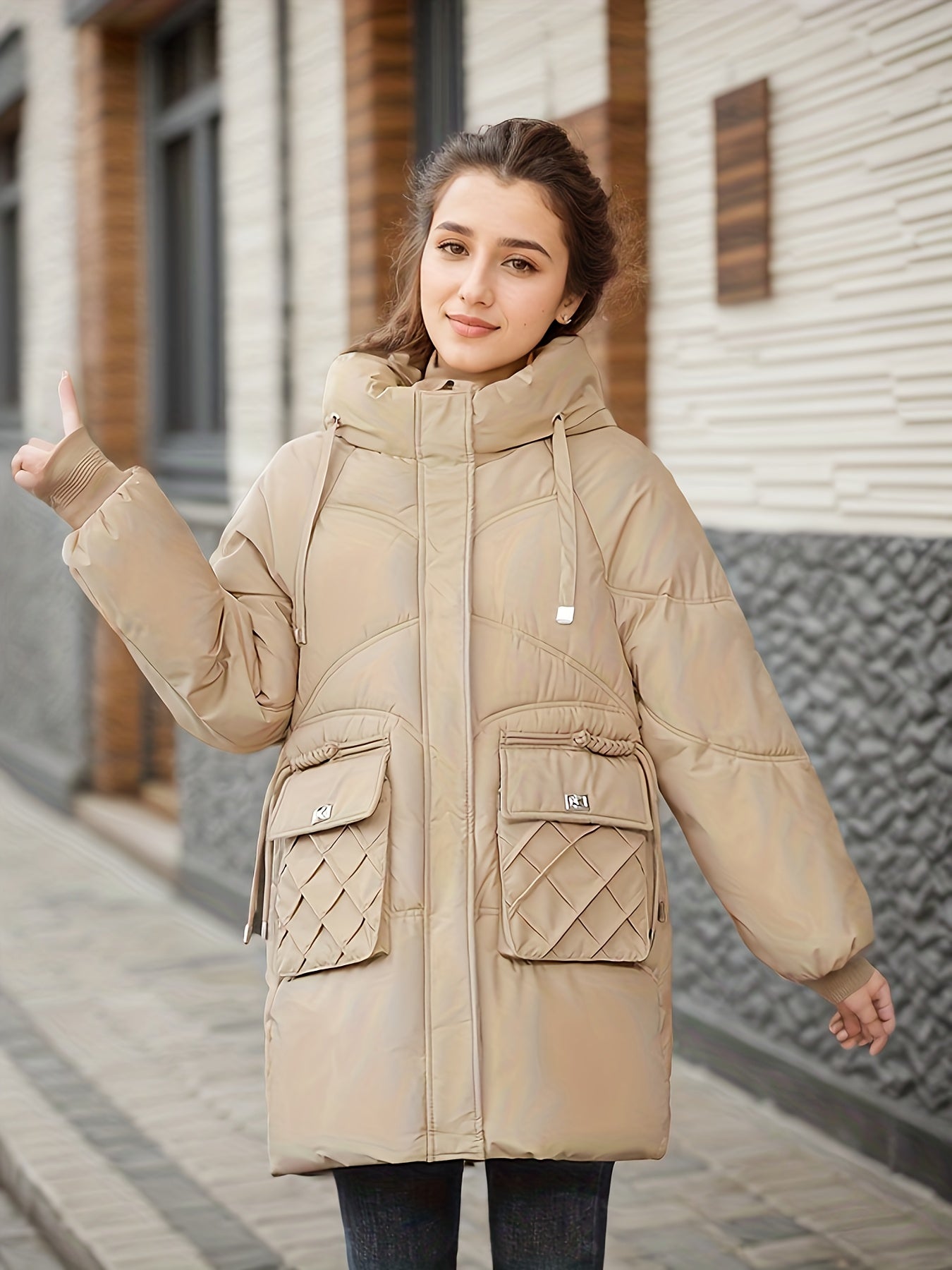 Soft Down Filled Parka Coat for Women