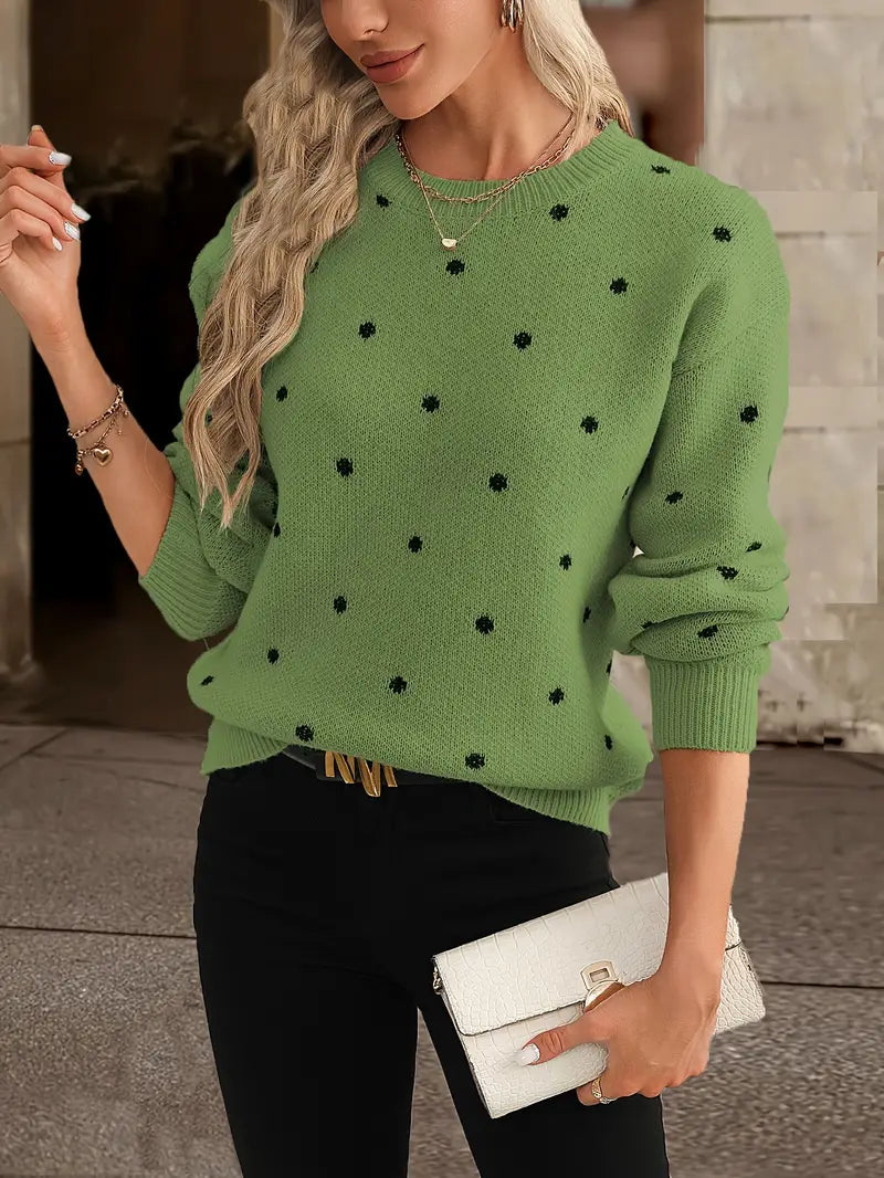 Cozy Ladies Thermal Crew Neck Sweater