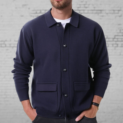 Classic Men's Button Cardigan Sweater - OutfitLondon